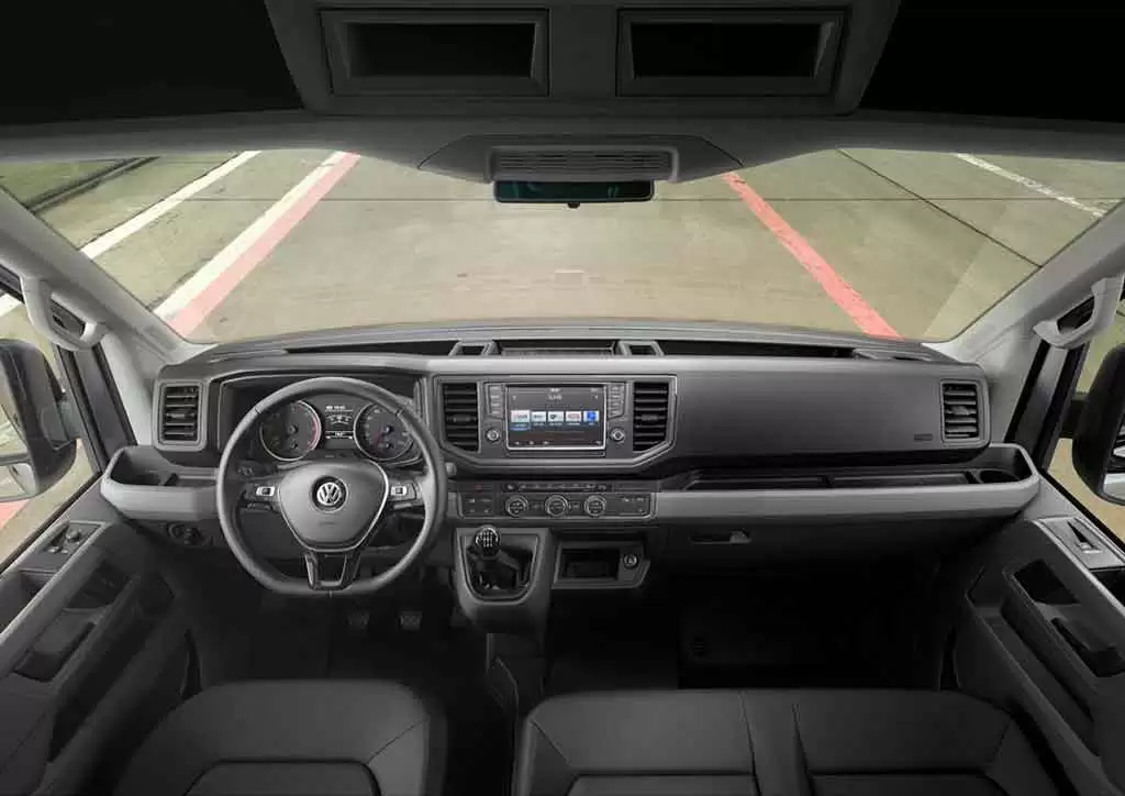 Interior da Van Volkswagen Crafter
